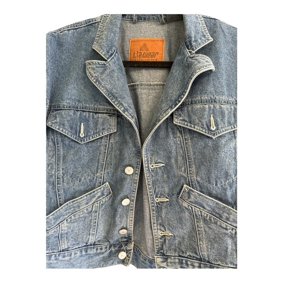 Women's Denim Jacket in Classic Blue - Picture 3 of 4